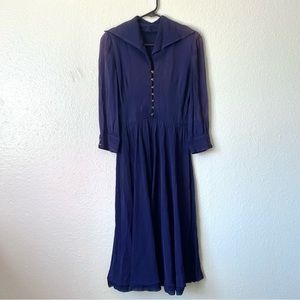 1940s long sleeve dress